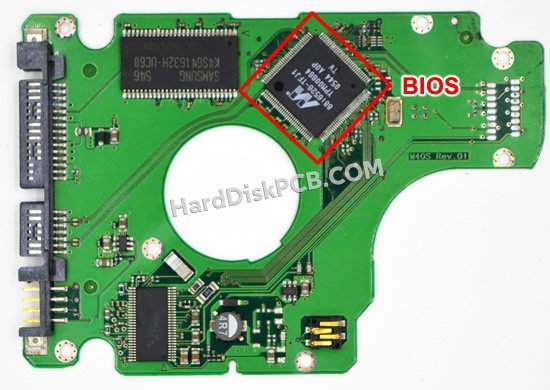 Passaggi per scambiare il chip BIOS su BF41-00098A scheda elettronica HDD Samsung