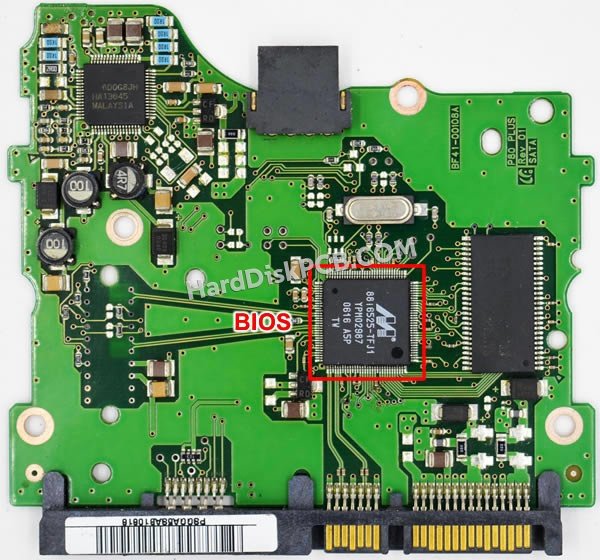 Passaggi per scambiare il chip BIOS su BF41-00108A scheda elettronica HDD Samsung