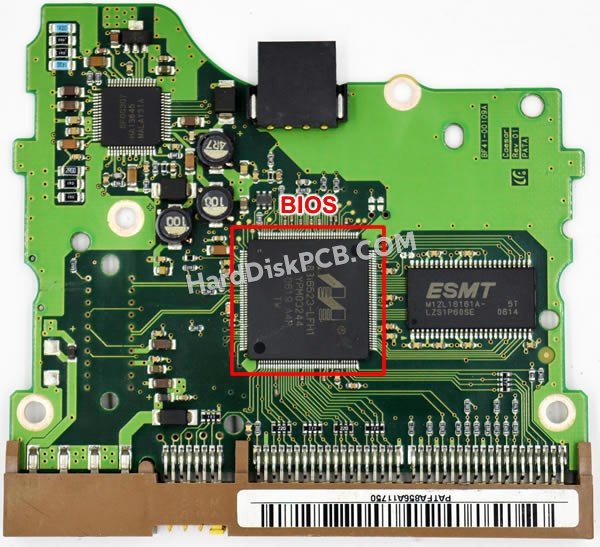 Passaggi per scambiare il chip BIOS su BF41-00109A scheda elettronica HDD Samsung