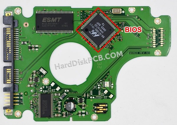 Passaggi per scambiare il chip BIOS su BF41-00157A scheda elettronica HDD Samsung