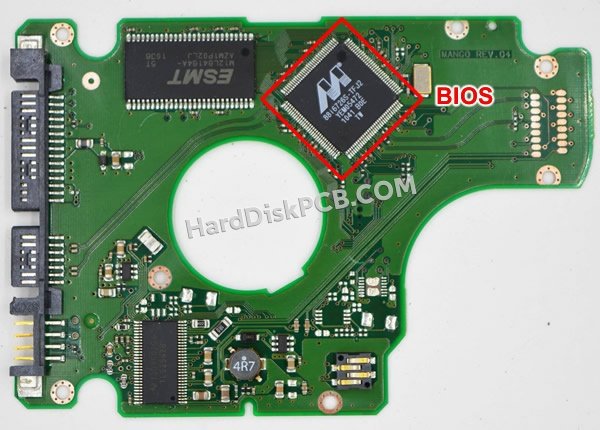 Passaggi per scambiare il chip BIOS su BF41-00186A scheda elettronica HDD Samsung