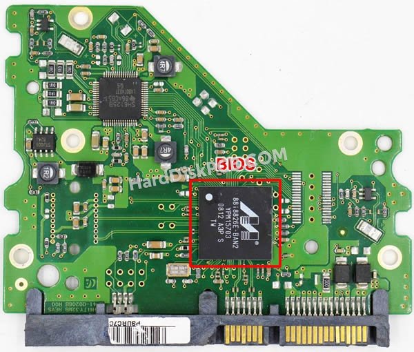 Passaggi per scambiare il chip BIOS su BF41-00206B scheda elettronica HDD Samsung