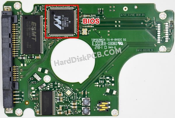 Passaggi per scambiare il chip BIOS su BF41-00249B scheda elettronica HDD Samsung