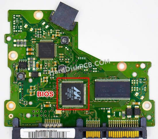 Passaggi per scambiare il chip BIOS su BF41-00283A scheda elettronica HDD Samsung
