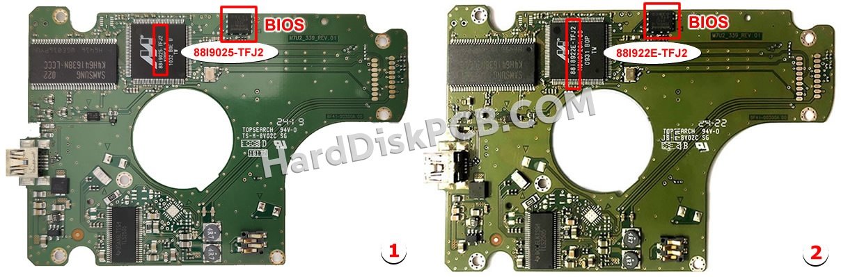 Passaggi per scambiare il chip BIOS su BF41-00300A scheda elettronica HDD Samsung