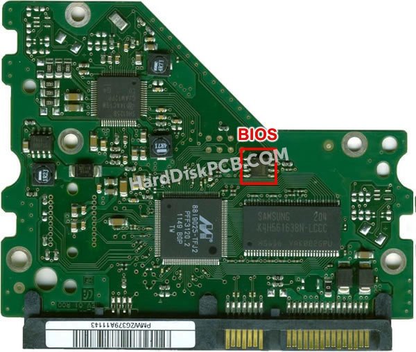 Passaggi per scambiare il chip BIOS su BF41-00303A scheda elettronica HDD Samsung