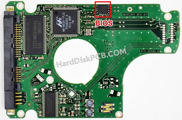 Passaggi per scambiare il chip BIOS su BF41-00306A scheda elettronica HDD Samsung