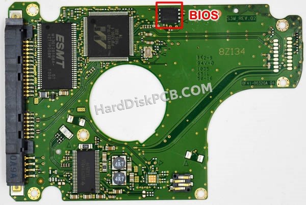 Passaggi per scambiare il chip BIOS su BF41-00320A scheda elettronica HDD Samsung