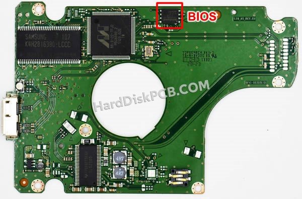 Passaggi per scambiare il chip BIOS su BF41-00325A scheda elettronica HDD Samsung