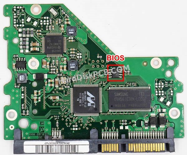 Passaggi per scambiare il chip BIOS su BF41-00329A scheda elettronica HDD Samsung