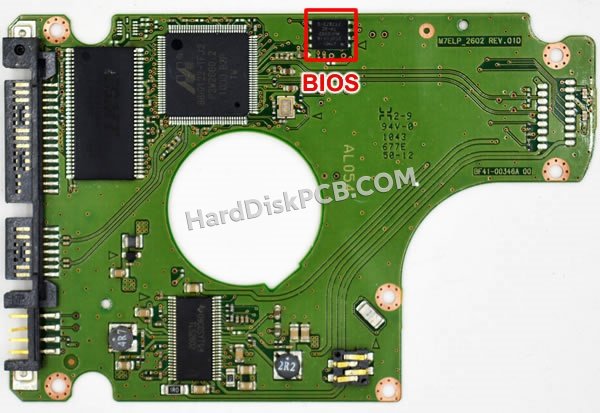 Passaggi per scambiare il chip BIOS su BF41-00346A scheda elettronica HDD Samsung