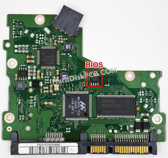 Passaggi per scambiare il chip BIOS su BF41-00352A scheda elettronica HDD Samsung