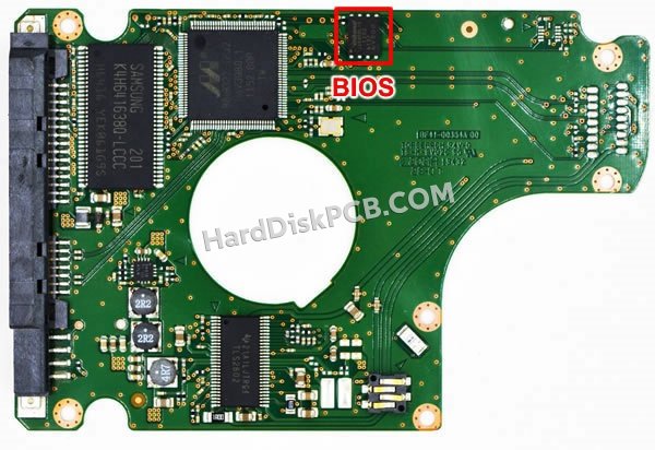 Passaggi per scambiare il chip BIOS su BF41-00354A scheda elettronica HDD Samsung