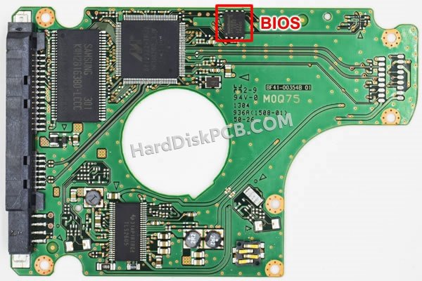 Passaggi per scambiare il chip BIOS su BF41-00354B scheda elettronica HDD Samsung