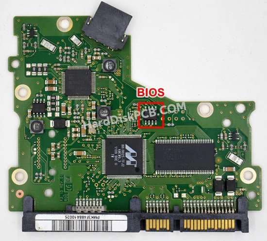Passaggi per scambiare il chip BIOS su BF41-00358A scheda elettronica HDD Samsung