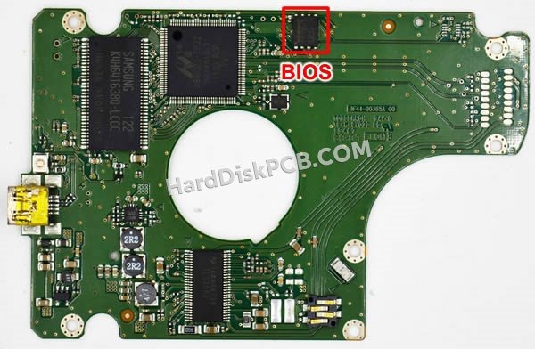 Passaggi per scambiare il chip BIOS su BF41-00365A scheda elettronica HDD Samsung