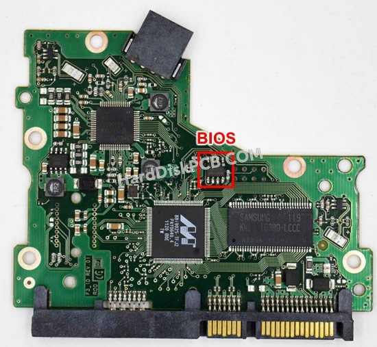 Passaggi per scambiare il chip BIOS su BF41-00370A scheda elettronica HDD Samsung